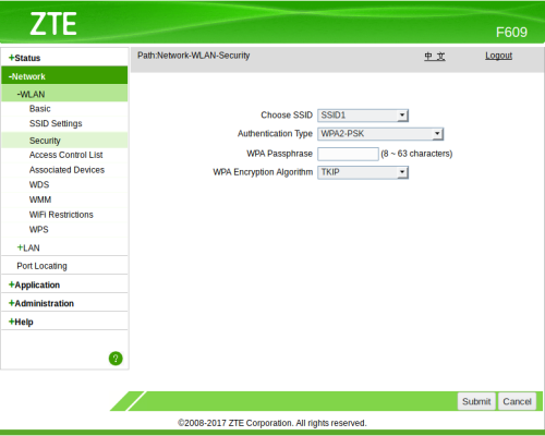 Cara setting WMM QOS ZTE F609 