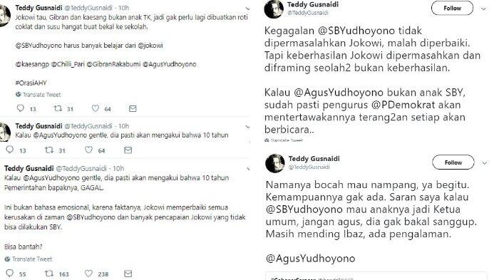 T Gusnaidi: Kalau AHY Gentle, Dia Mengakui Bahwa 10 Tahun Pemerintahan Bapaknya Gagal
