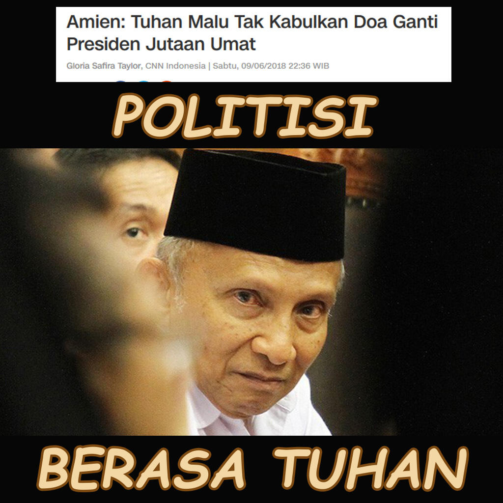Amien Rais Klarifikasi soal 'Tuhan Malu Tak Kabulkan Doa'