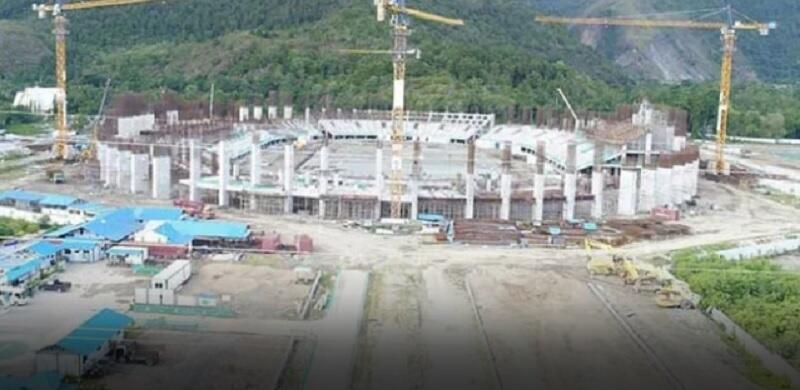 Stadion Papua Bangkit untuk PON XX Roboh, 1 Pekerja Tewas (Proyek Zaman Jokowi)