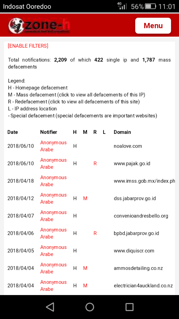 Website Dirjen Pajak Diretas Tadi Malam Oleh Anonymous Arabe