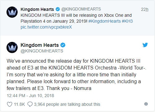 Setelah 13 Tahun Penantian, Kingdom Hearts 3Akhirnya akan Rilis!
