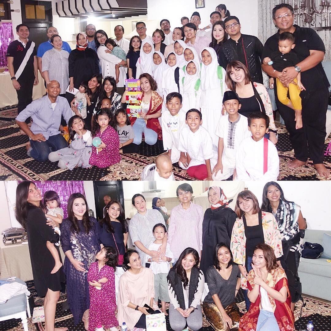 10 Momen Para Selebriti Bukber& Berbagi dengan Anak Yatim