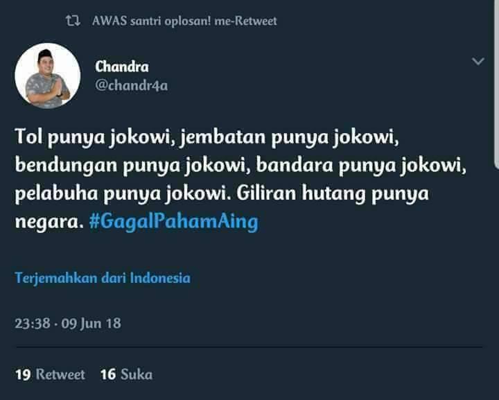 POSTINGAN NGAWUR PEMBENCI JOKOWI. (WAJIB SIMAK).