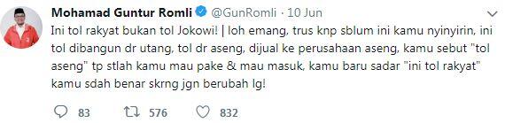 Kalau Setuju Tol Milik Rakyat Jangan bikin Lagi Hoax Tol Asing Wahai Fekaes