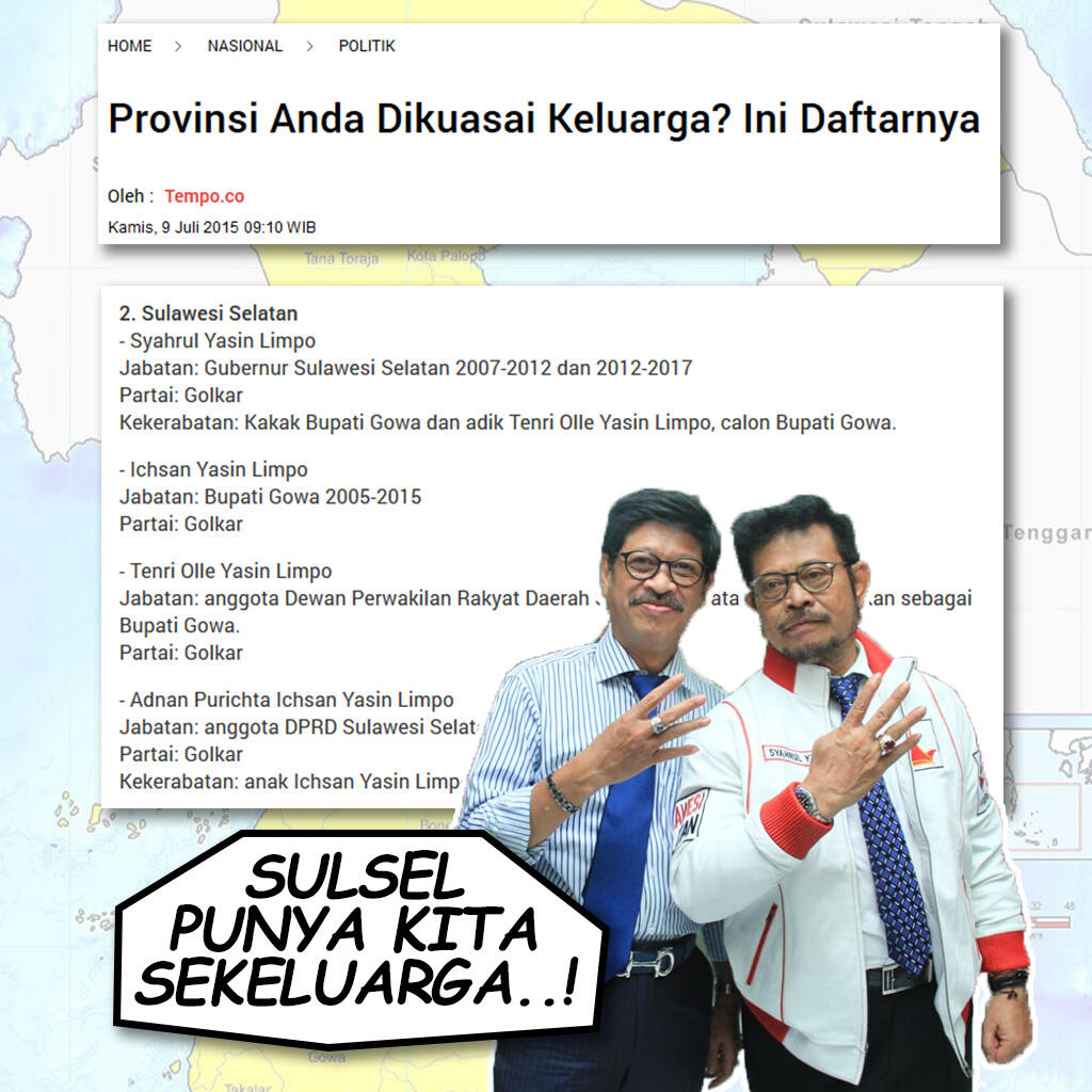 Politik Dinasti Sulsel Bisa Matikan Demokrasi