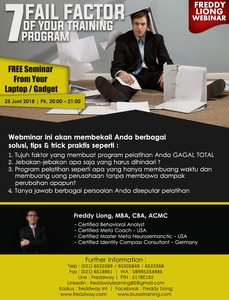 webinar - 7 Fail Factors of Your Training Program