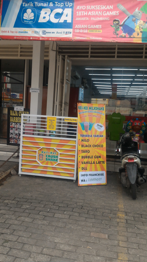 Oper Peluang Usaha minuman Siap Jualan Depan Alfamart Raden Saleh8 Ciledug