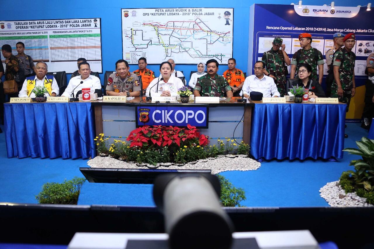 Menko PMK Tinjau Langsung Kesiapan Arus Mudik Lebaran 2018