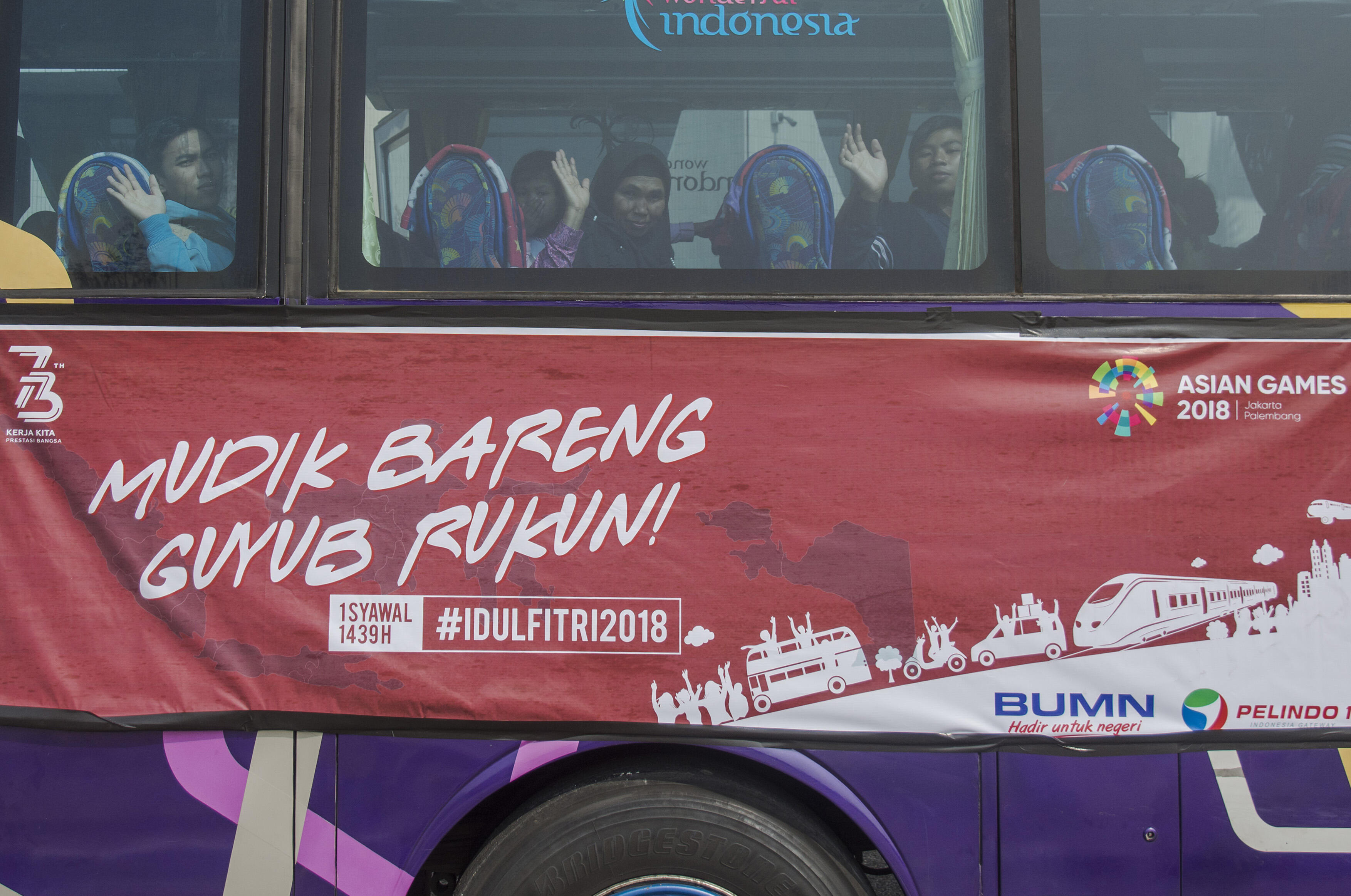 Mudik Gratis Bikin Mudik Keluarga Manan dan Rodiah Aman dan Nyaman
