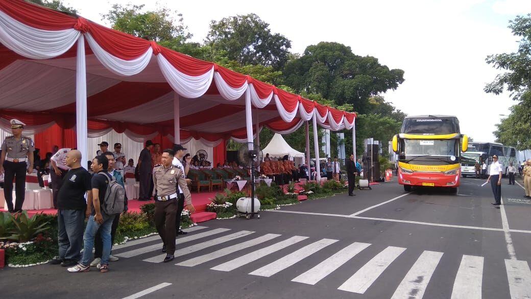 Bus Mudik Gratis Jatim Terbanyak di Indonesia