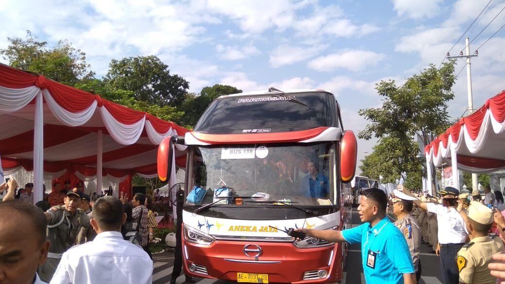 Bus Mudik Gratis Jatim Terbanyak di Indonesia
