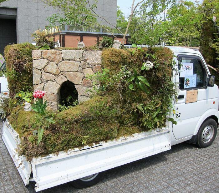 10 Potret Unik Kontes Kei di Jepang, Bikin Taman di Atas Truk!