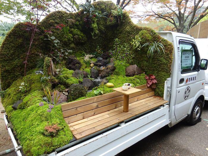 10 Potret Unik Kontes Kei di Jepang, Bikin Taman di Atas Truk!