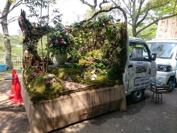 10 Potret Unik Kontes Kei di Jepang, Bikin Taman di Atas Truk!