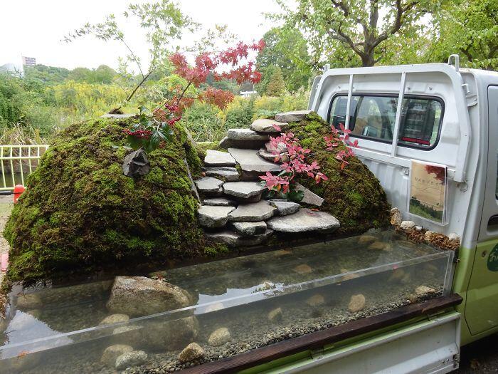 10 Potret Unik Kontes Kei di Jepang, Bikin Taman di Atas Truk!