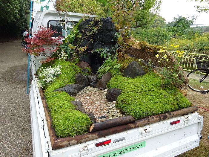 10 Potret Unik Kontes Kei di Jepang, Bikin Taman di Atas Truk!