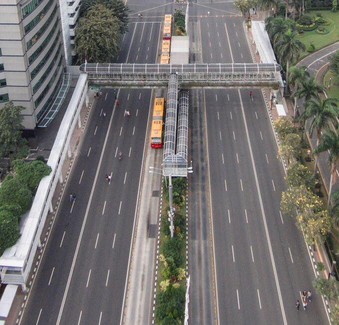 15 Potret Sunyi Jakarta Saat Mudik Lebaran, Tenang dan Bebas Polusi