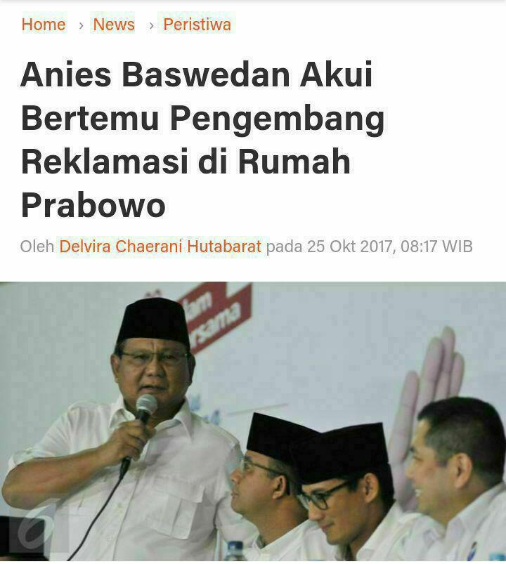Tegaskan Tak Ada Reklamasi di RPJMD, Firman Yusak Beberkan Sikap Anies yang Diklaim