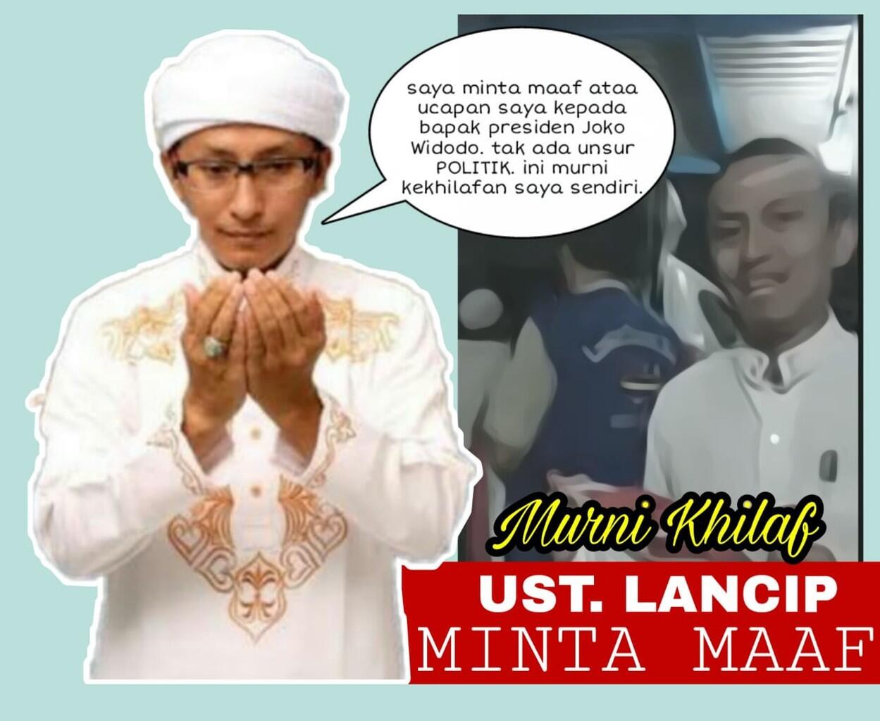 Videonya Dijadikan Komoditas Politik, Ust. Lancip Minta Maaf