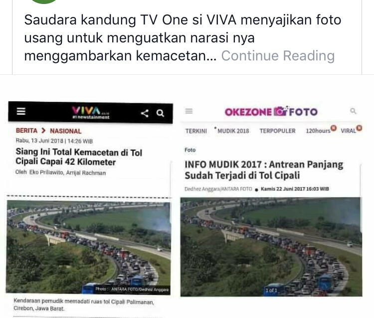Drama 'Jalan Tol Pak Jokowi' dalam Mudik Lebaran 2018