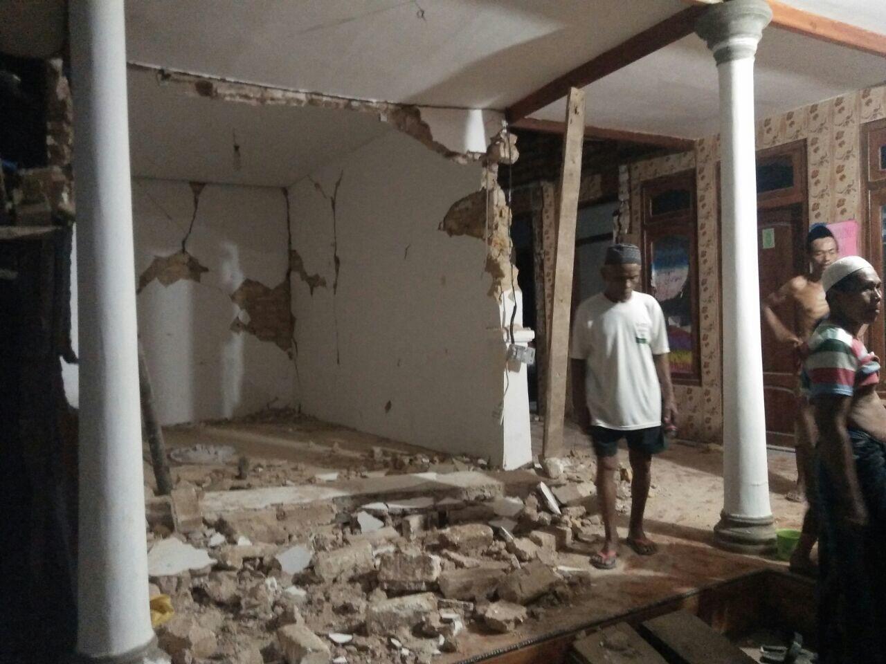 Sumenep Diguncang Gempa, Puluhan Rumah Rusak
