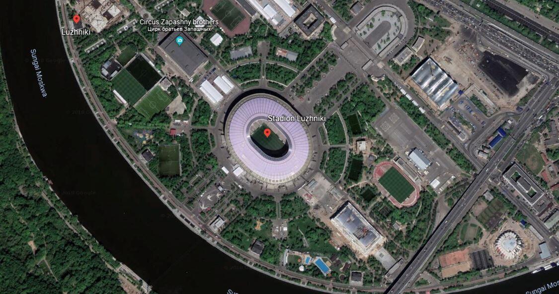 FOTO-FOTO: Megahnya Stadion Pembuka Piala Dunia dari Google Earth