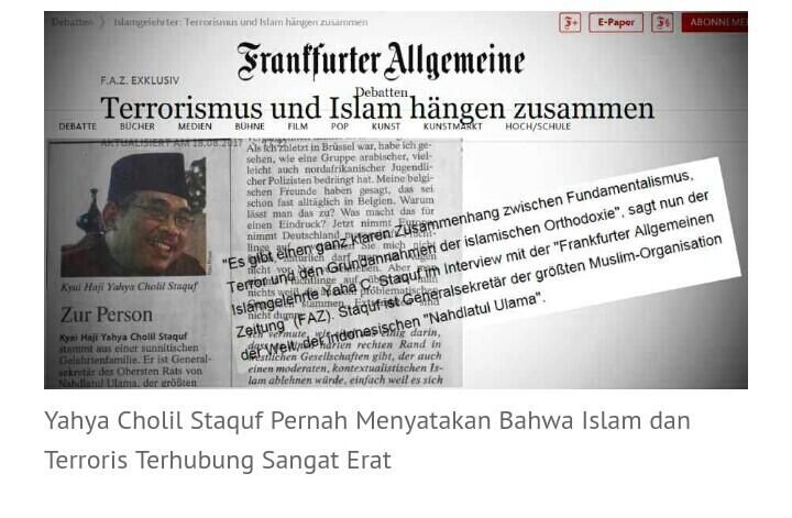 Jilat partai AFD Jerman, Yahya Coli akui Islam terkait erat dengan teroriame