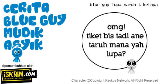 Cerita Blue Guy Mudik (Oleh-oleh Dari Lebaran Bersama ISKRIM)