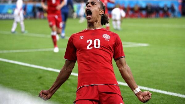 Top Player of the Match Peru vs Denmark: Yussuf Yurary Poulsen