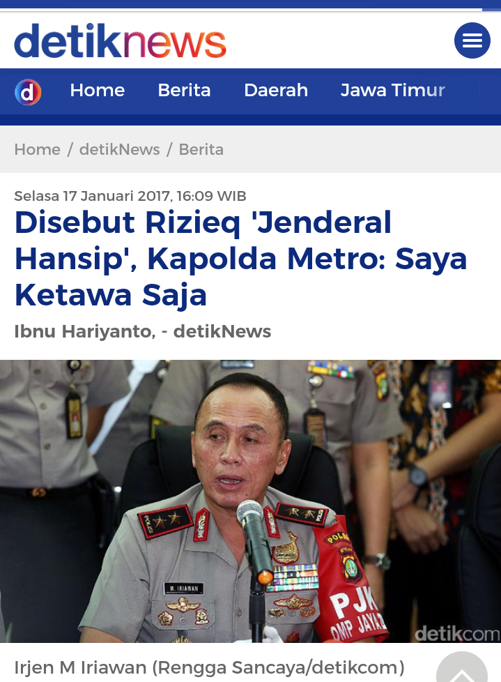 Komjen Iriawan Pj Gubernur, Gerindra: Niat Curangnya Kelihatan