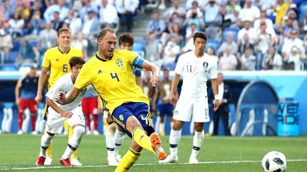 Top Player of the Match Swedia vs Korea Selatan: Andreas Granqvist