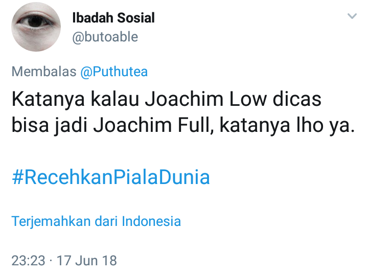 #recehkanpialadunia, Hiburan Kala Gundah