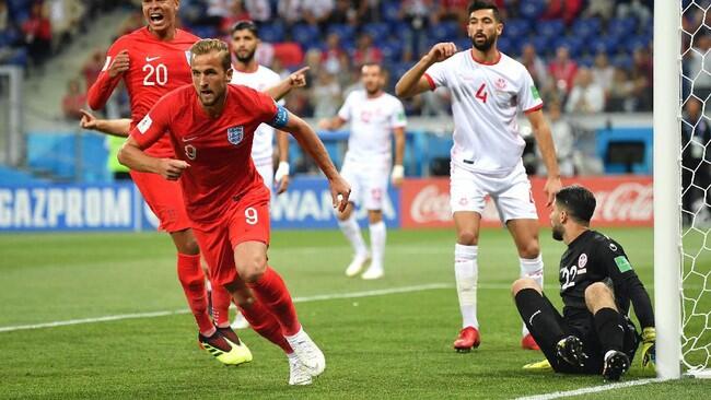 Kane Dua Gol, Inggris Tekuk Tunisia 2-1