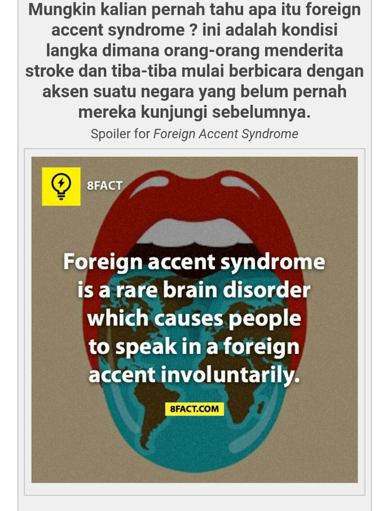 8 fact. Foreign Accent Syndrome. Foreign Accents. Синдром иностранного акцента фото. Синдром иностранного акцента интересные факты.