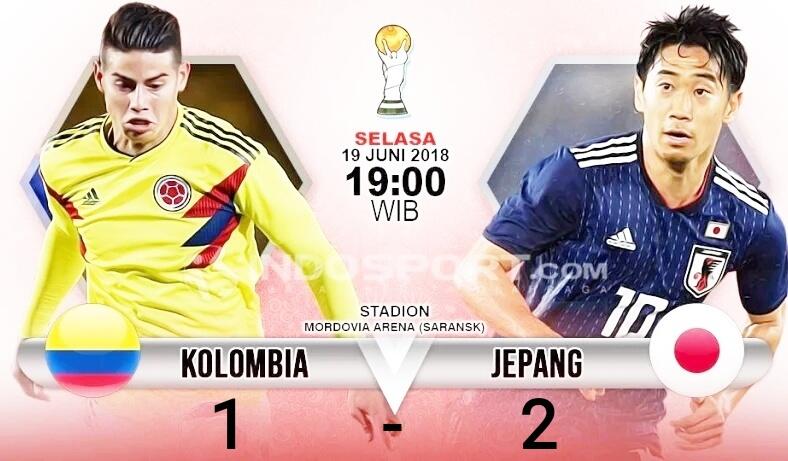 Jepang Ungguli Kolombia 2-1