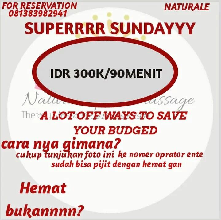 NATURALE SPA&MASSAGE FOR RESERVATION HOTEL&APARTEMENT JAKARTA 24JAM