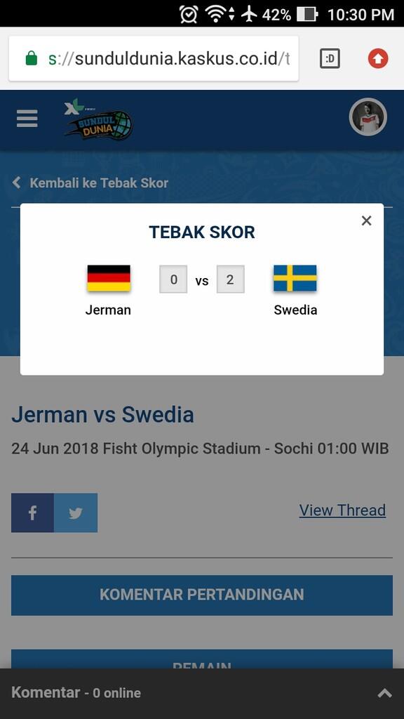 Jerman vs Swedia
