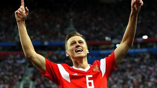 Top Player of the Match Rusia vs Mesir: Denis Cheryshev
