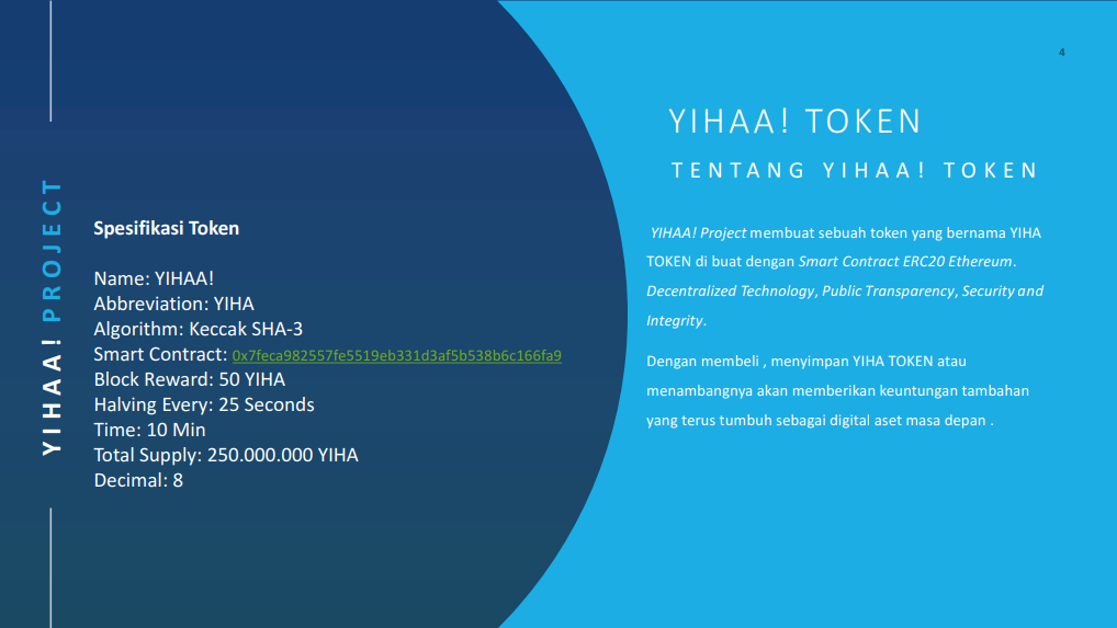 Token Project dengan 4 ekosistem baru rilis - Yihaa! Token