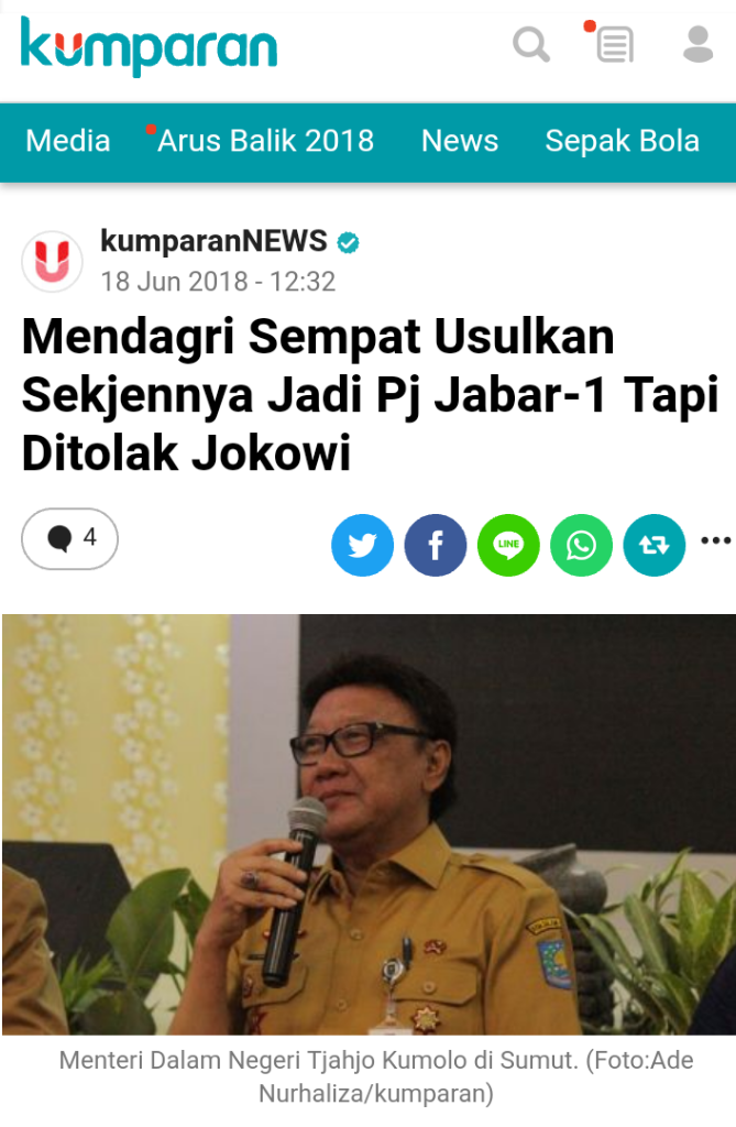 Mendagri Ngotot Lantik Komjen Iwan Bule, Politik Gaduh Lagi