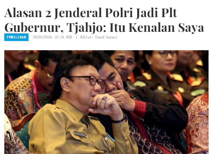 Mayjen Purn Setia Purwaka Klarifikasi soal Jabatan Pj Gubernur Era SBY