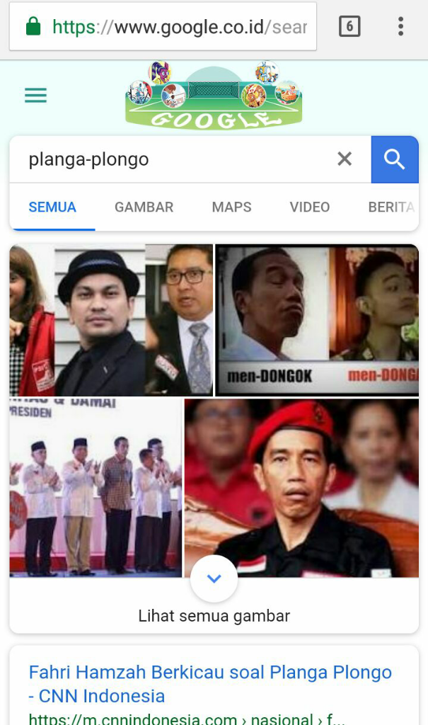 Kenapa Muncul Foto Presiden Jokowi saat Cari 'Planga-plongo' di Google?