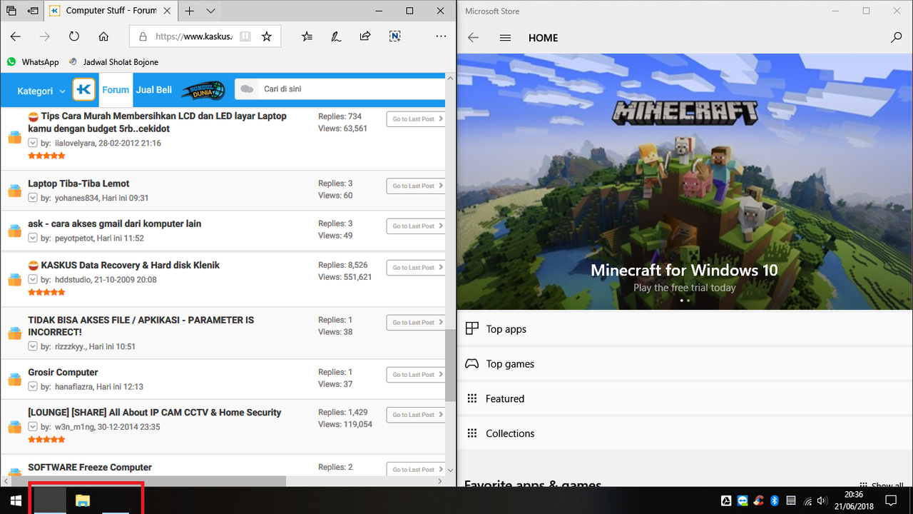 [HELP] Pinned Icon Taskbar Windows 10 | KASKUS