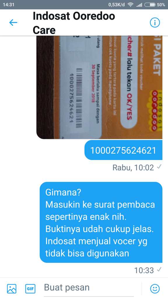 vocer internet indosat yg ga bisa dipake