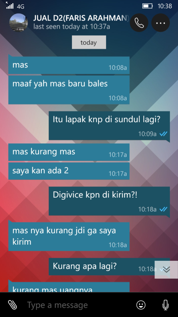 Hati2 penipuan beli Digivice part.2 bagian akhir.