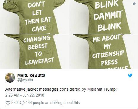 Kunjungi Anak Imigran, Jaket Melania Trump Bikin Publik Marah. Kenapa? 
