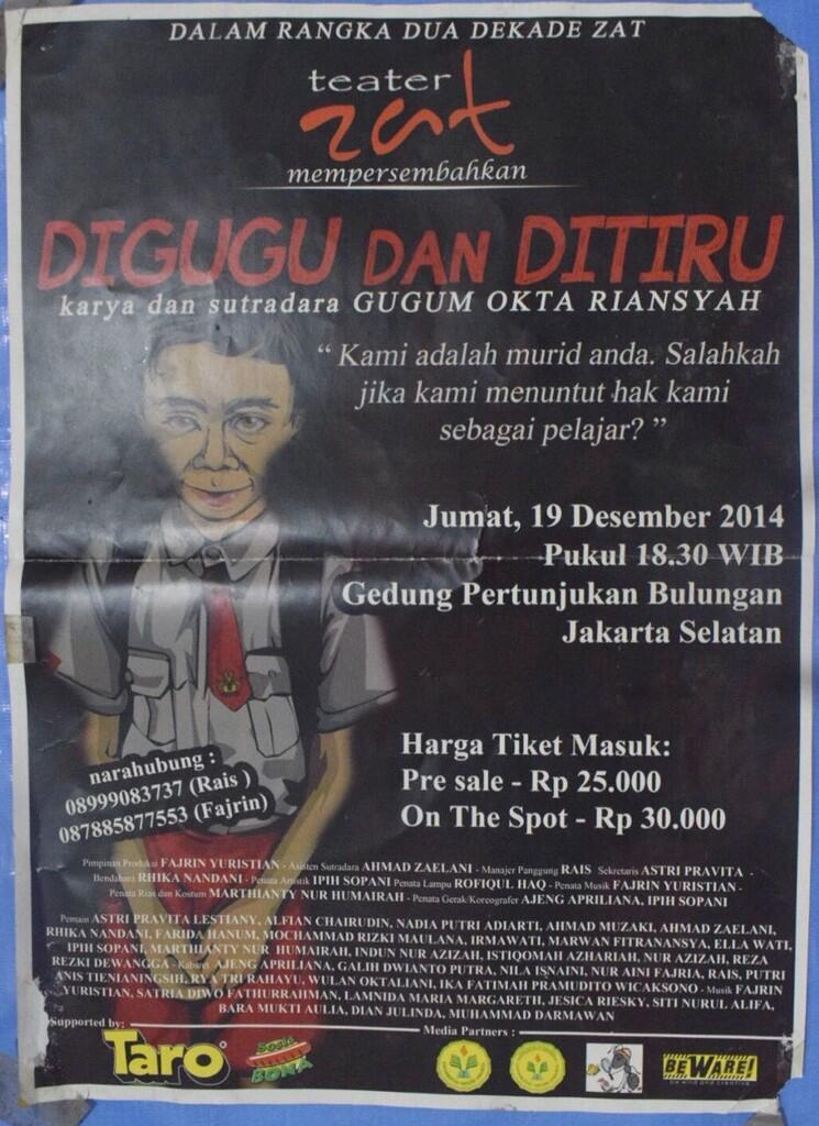 POSTER PERTUNJUKAN MENJADI KOLEKSI YANG PENUH NILAI SEJARAH