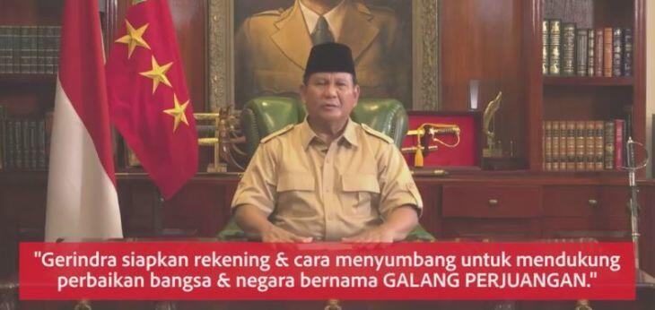 Prabowo Minta Sumbangan untuk Perjuangan Politik, “Mending untuk Anak-Yatim”