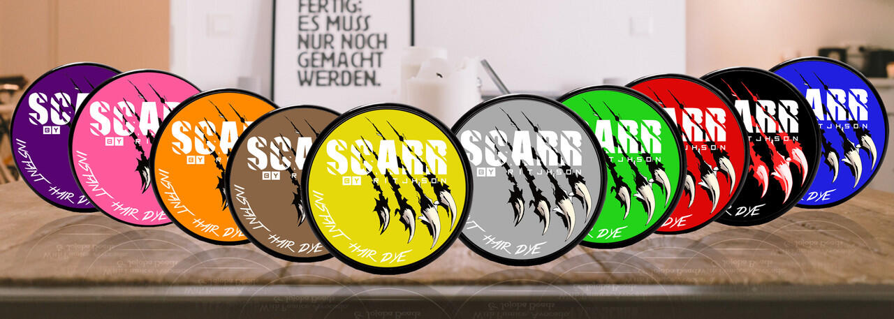 Pomade warna terbaik dari Indonesia SCARR. Mencari reseller dan dropshipper